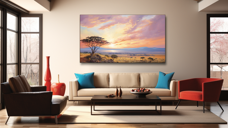 Canvas Wall Art - Serengeti Sunrise Abstract - HD0258