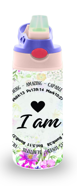 I am Biblical 12oz Double walled Stainless Steel Bottle