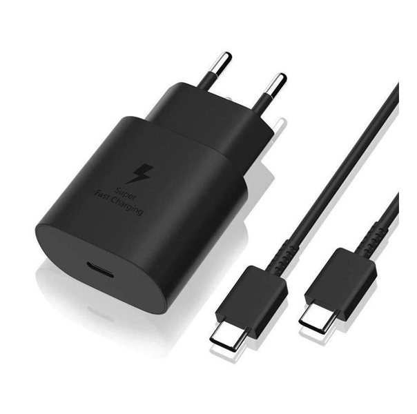 25W PD Fast Charging Wall Adapter with USB-C to USB-C Cable