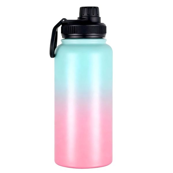 946ml Gradient Gradient Leak Proof Stainless Steel Water Bottle insulated