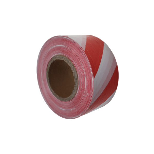 Barrier Tape Red/White 75mm x 500m (5 Rolls)