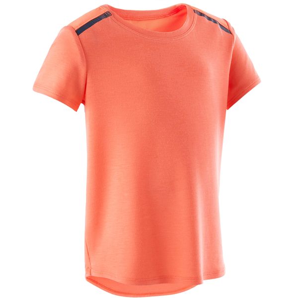 Domyos Kids Baby Gym Lightweight Breathable T-Shirt - Orange