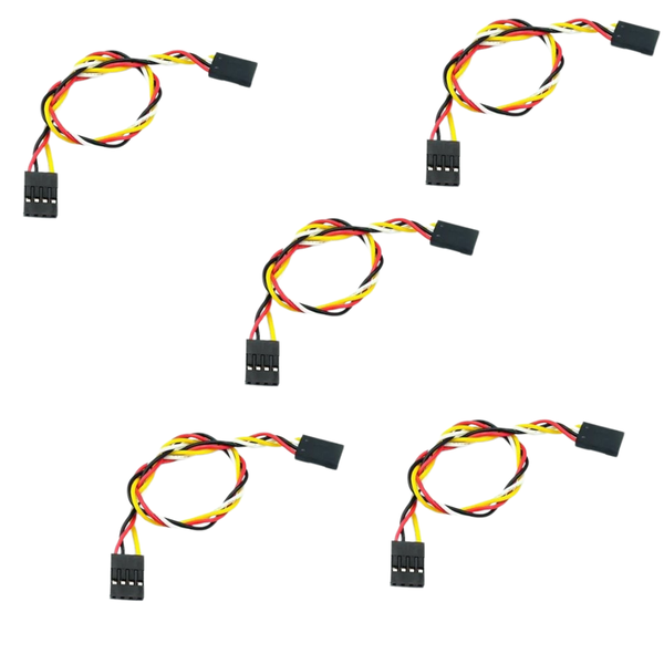 HKD 4P Female to Female Jumper Cable 20cm (5 Pack)