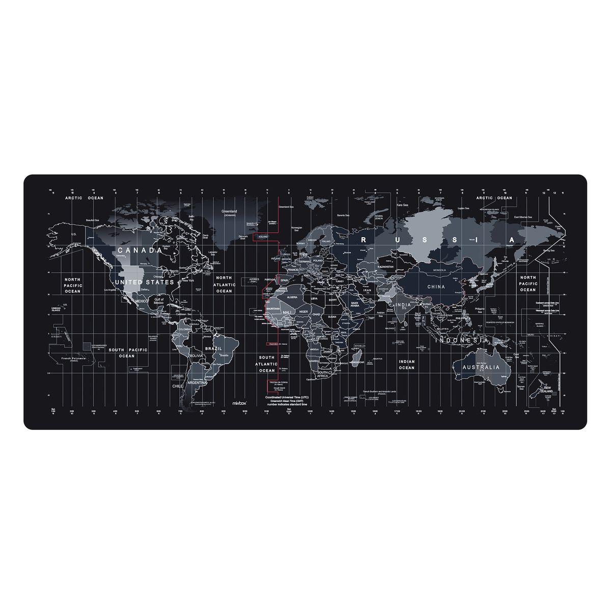World Map Mouse Pad