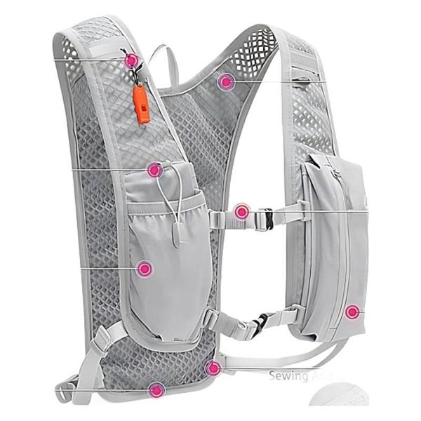 Outdoor Sports Trail Running And Hiking, Double-Shoulder Water Bladder