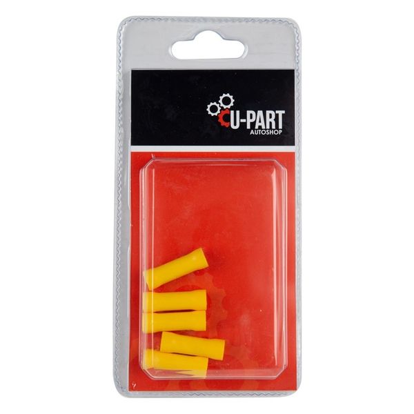 Terminal Yellow Butt Connector Ferrule LC400 4.0mm-6.0mm - Bulk Pack of 10