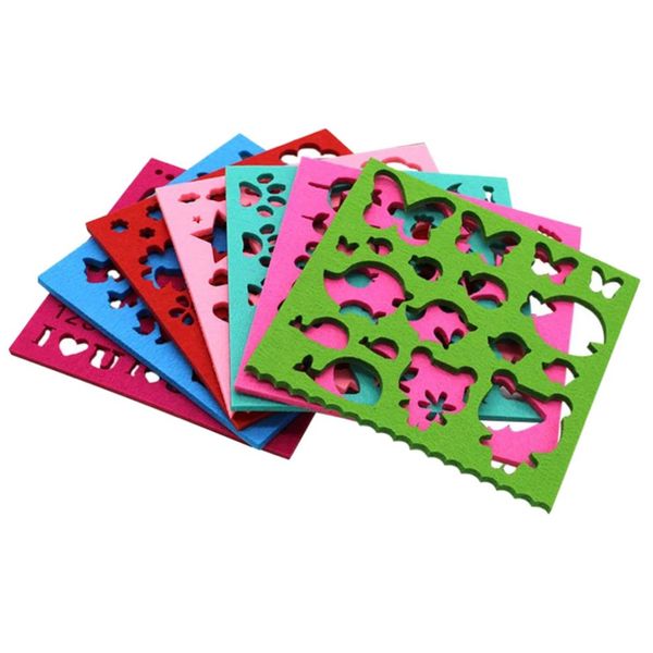 Craft Scrapbooking Wool Felt Mold DIY Needle Stencil Material Kit