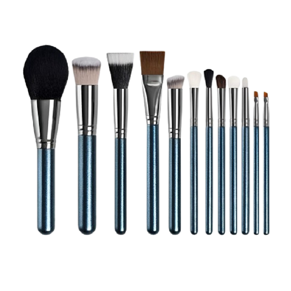 Professional Soft Synthetic Makeup Brushes for Full Face Beauty 12 Pieces