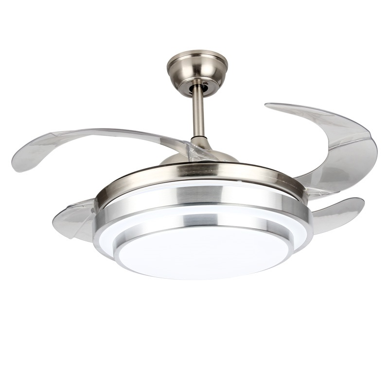 Fashion 4 Blade Ceiling Fan With Extendable Blades and Light with Remote