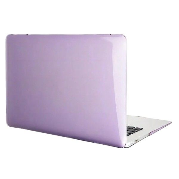 Transparent Pastel Hard Shell 13.3 Inch Case For MacBook M2 - Purple