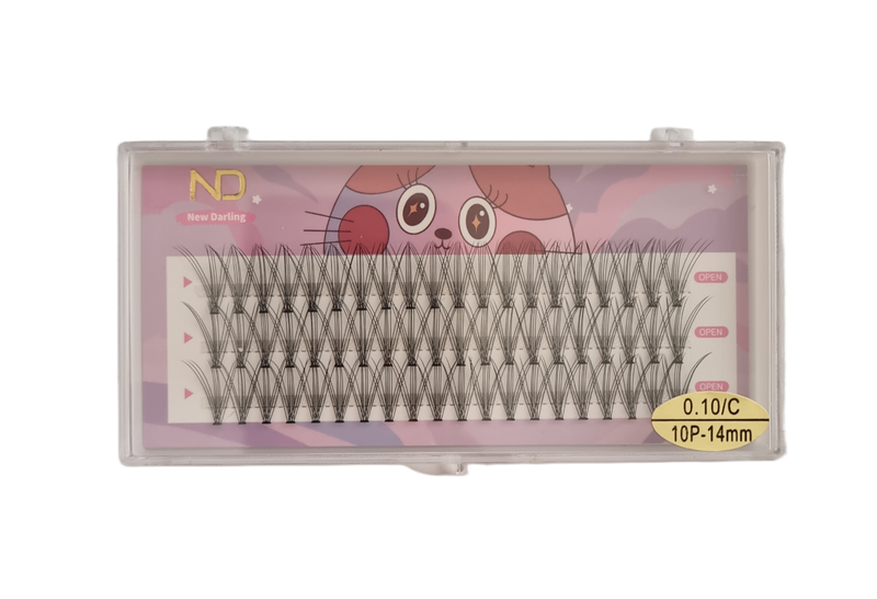ND Individual Cluster Lash Tray - 14mm 0.10C