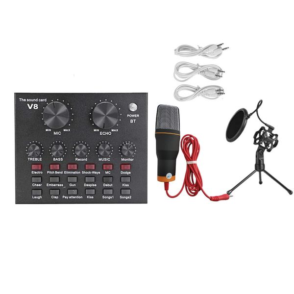 V8 Sound Card Microphone Set Q-MIC580
