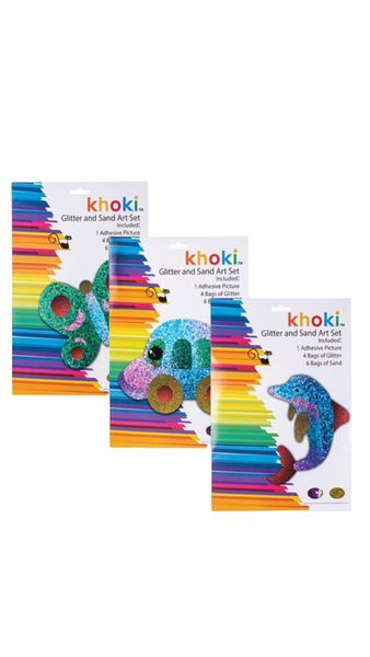 Glitter and Sand Art Set- Pack Of 3