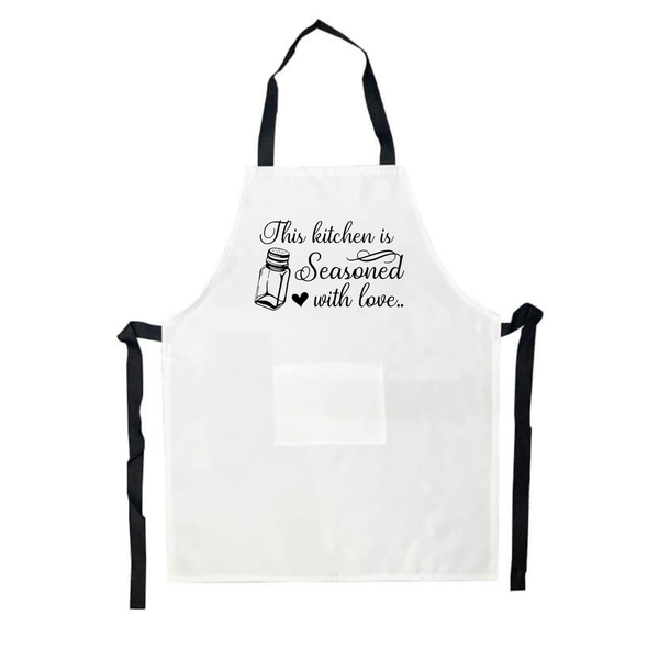 Seasoned with love Printed Aprons