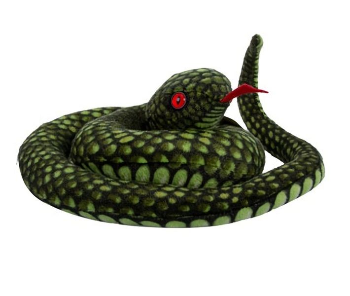 Plush Toy Snake 1.2m Green
