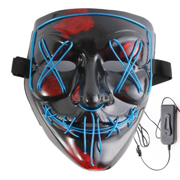 Halloween Led Glowing Mask with Bella Bookmark