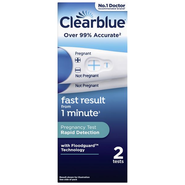 Clearblue Rapid Detection Pregnancy Test, 2 tests
