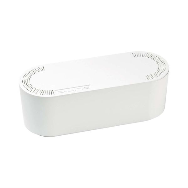 D-Line: Tidy Cable Management Box - SMALL - 325mm x 125mm x 115m, White.