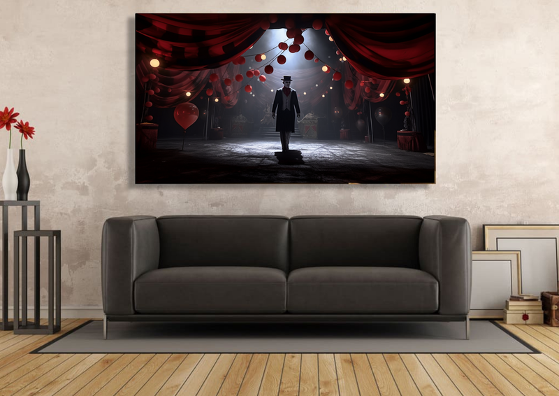 Canvas Wall Art - Circus Noir Abstract - IM0216