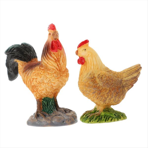 Emulation Chicken Model Chicken Statue Home Decor Model Toys