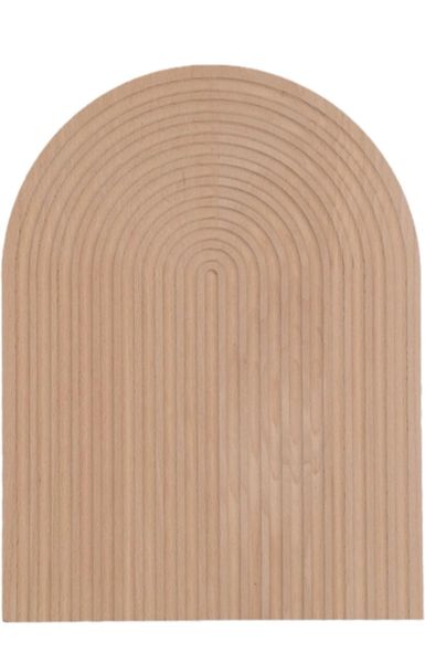 Decorative oval wooden cutting board-Light Brown