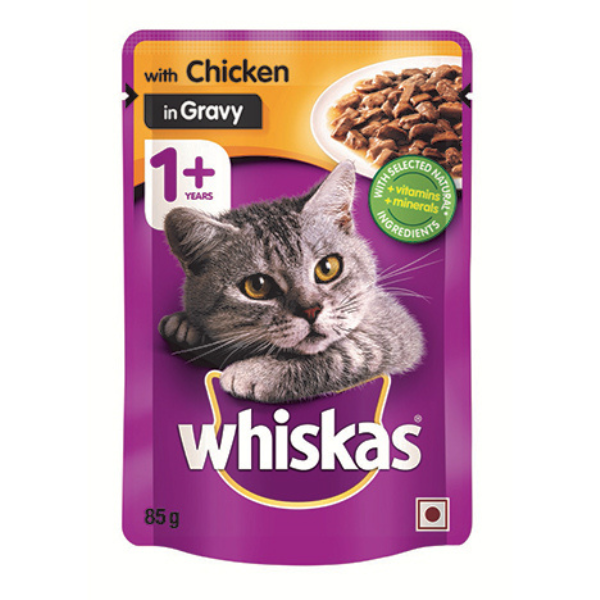 Whiskas Adult Pouch Multipack Chicken in Gravy (12 x 85g) Buy
