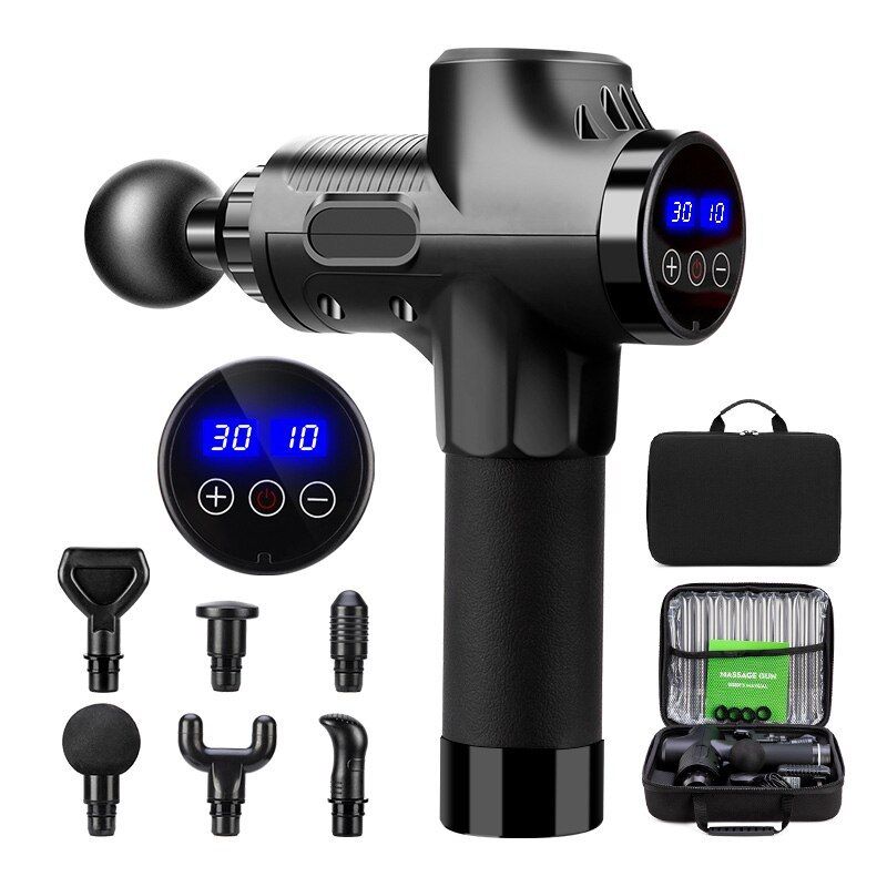 Professional S3 Plus Massage Gun with 6 Heads and Portable Bag Shop