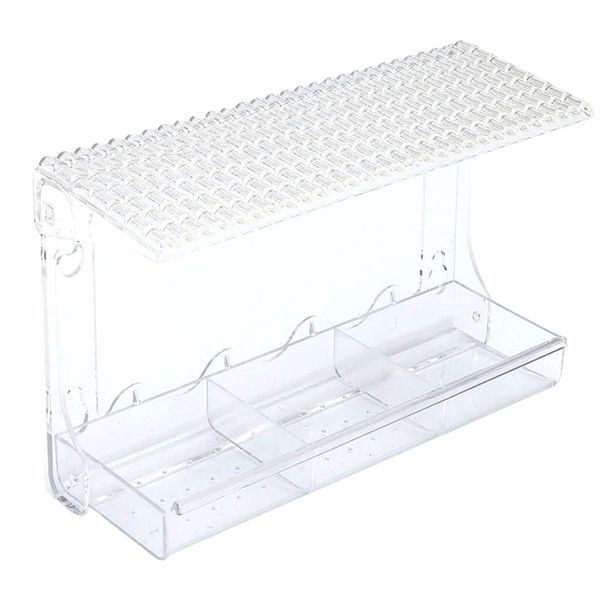Window Bird Feeder with Suction Cup for Outside 28cm - Transparent
