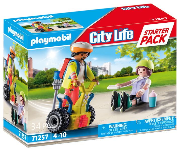 Playmobil City Life - Starter Pack Rescue with Balance Racer (34 Pieces)