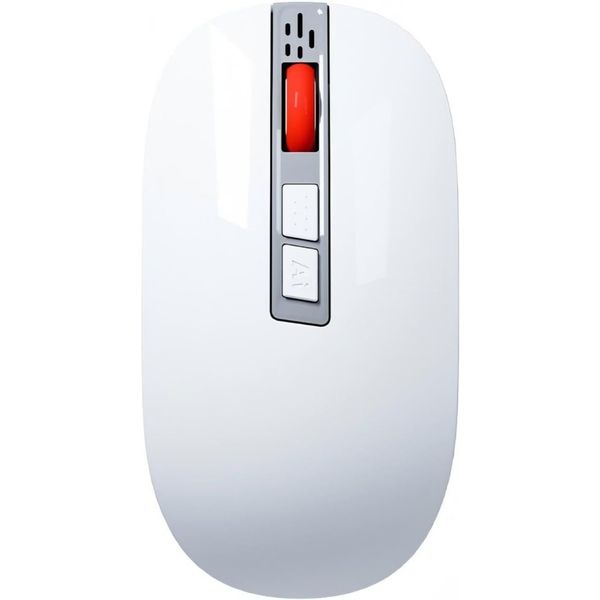 AI Voice Wireless Silent Mouse for Laptops - White