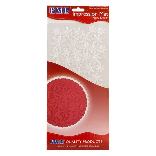 PME Icing Fondant Impression Imprint Mat Sugarcraft Cake Decorating FLORAL