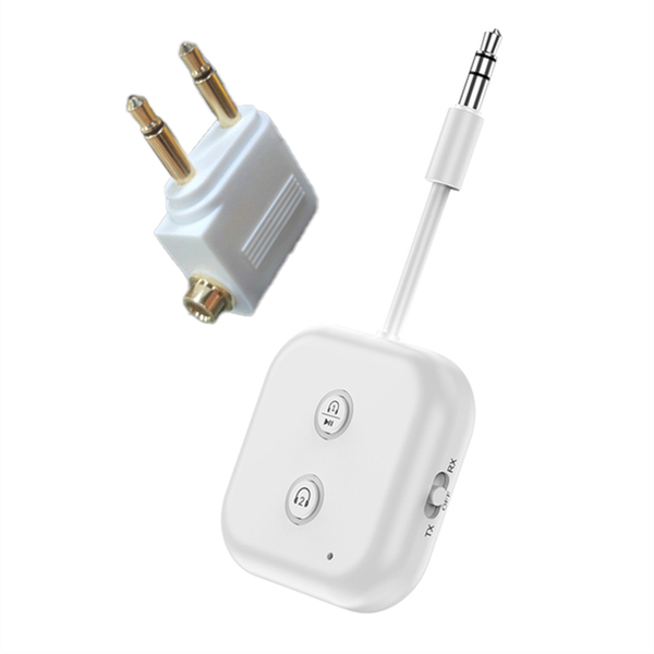 Portable Bluetooth 5.3 Audio Adapter HIFI Stereo with Mic 2 in 1