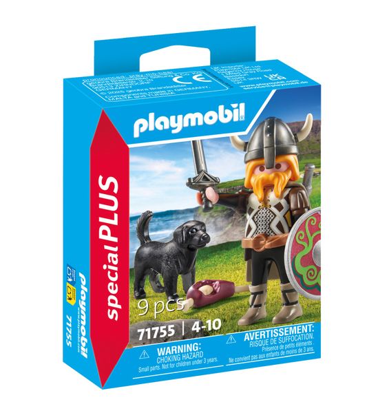 Playmobil Viking with Guard Dog Playset - 9 Piece
