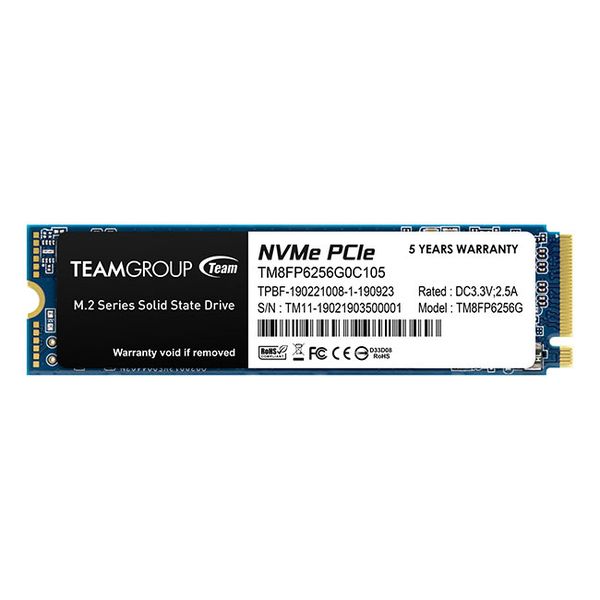 Team Group T-FORCE MP33 M.2 256GB PCIe 3.0 Internal Solid State Drive (SSD)