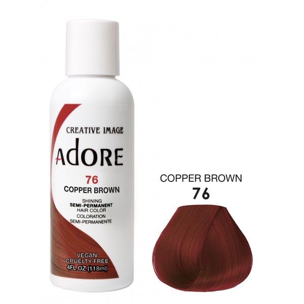Adore Shining Semi-Permanent Hair Color 118ml - Copper Brown
