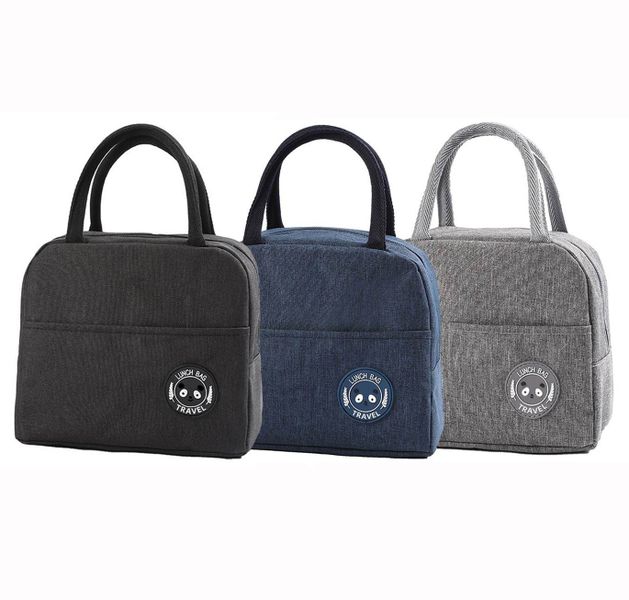 Foil Insulated Lunch Meal Shoulder Bag Picnic Bag - Pack of 3