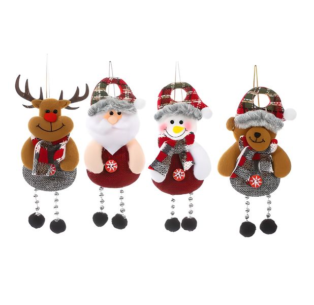 4PCS Christmas Figurine Pendant, Christmas Tree Ornament, Decorative Item