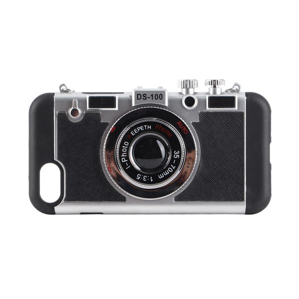 Vintage Camera Silicone Phone Case with Strap for IOS 7 8
