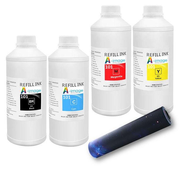 Epson 101 EcoTank Compatible Bulk Refill Ink 1L Bottle x 4 (BK/C/M/Y)