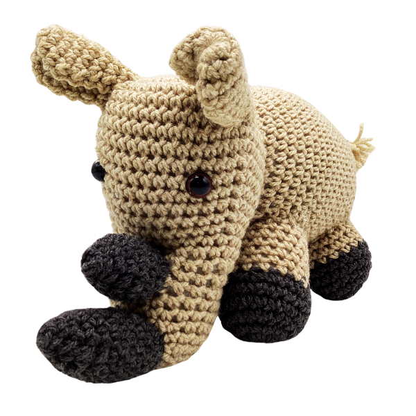 Rhino - Hand-Knitted Animal Toy
