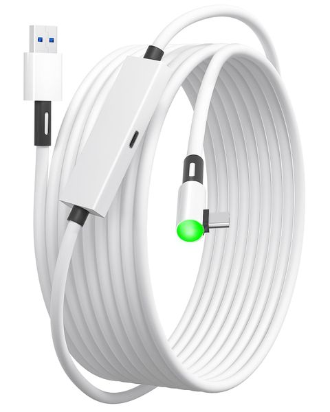 Link Cable with Charging for Quest 3S, Quest 2 with Separate Charging Port