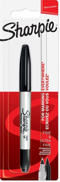 Sharpie Twin Tip Permanent Marker black