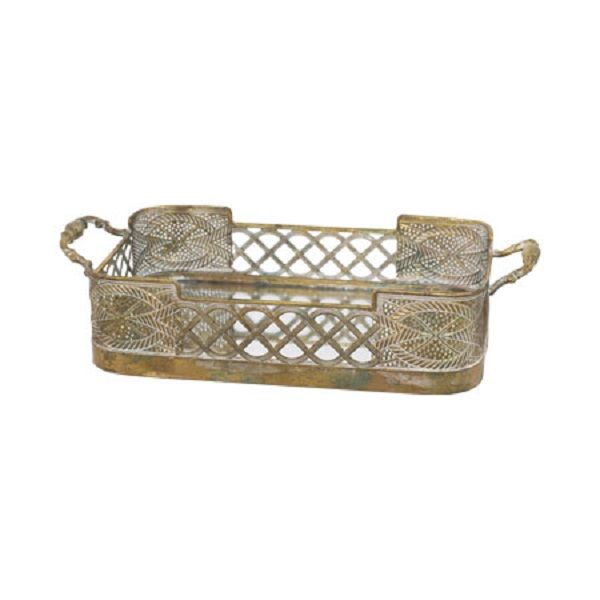 Be Classic H Easily Rectangle Handled Mirror Tray