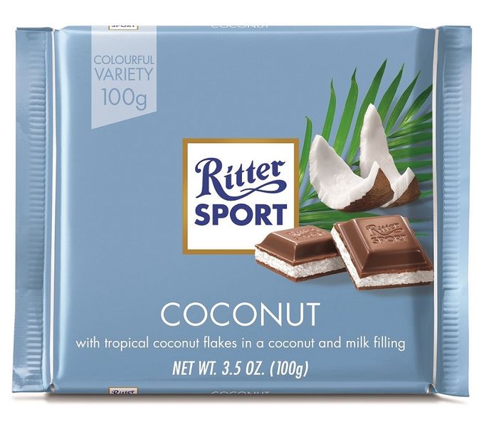 Ritter Sport Coconut 100g (Box of 12)