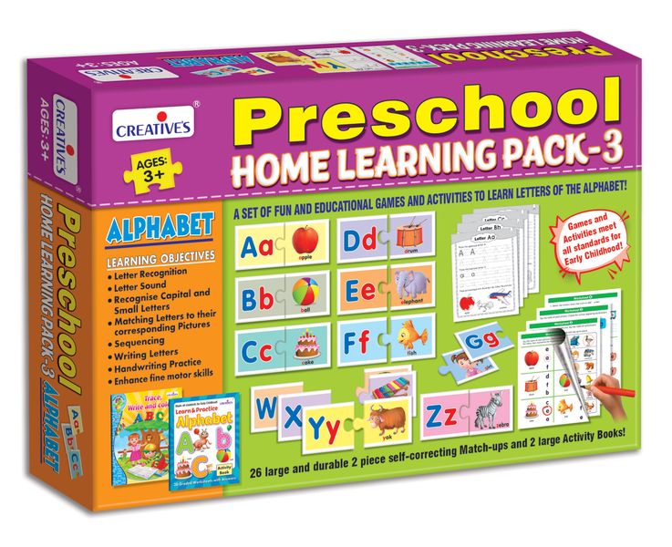 Creatives Preschool Home Learning Pack - 3 Alphabet