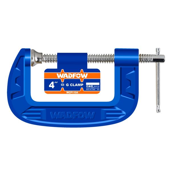 Wadfow - G-Clamp 100mm 4" - Heavy-Duty Cast Iron Body