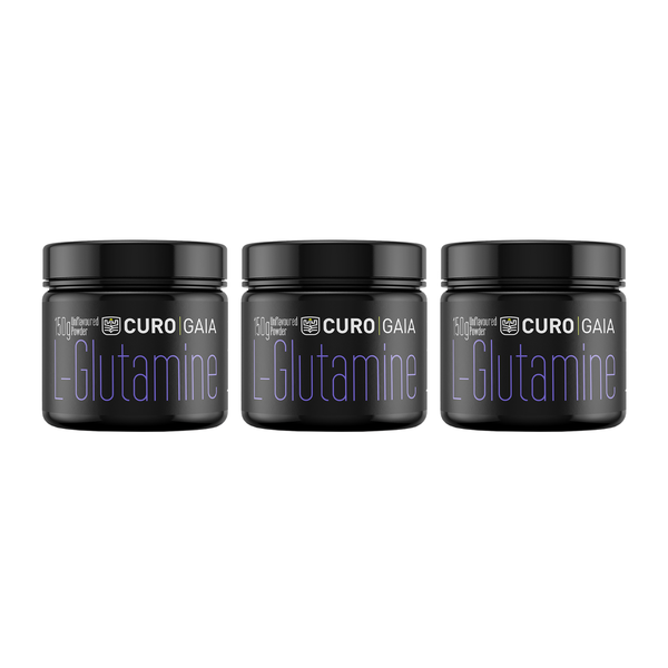 Curo Gaia - L-Glutamine 150G Powder - Pack of 3