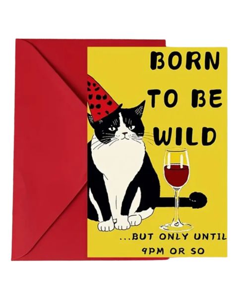 Funny Birthday Card - Born To Be Wild