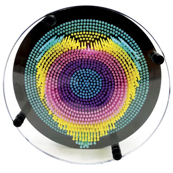 Circular Rainbow Pin Art