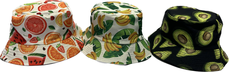 NAF NAF - Summer Fruit Bucket Hat - 3 Set